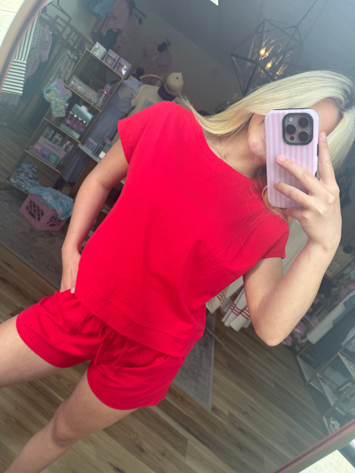 Red T-shirt Set
