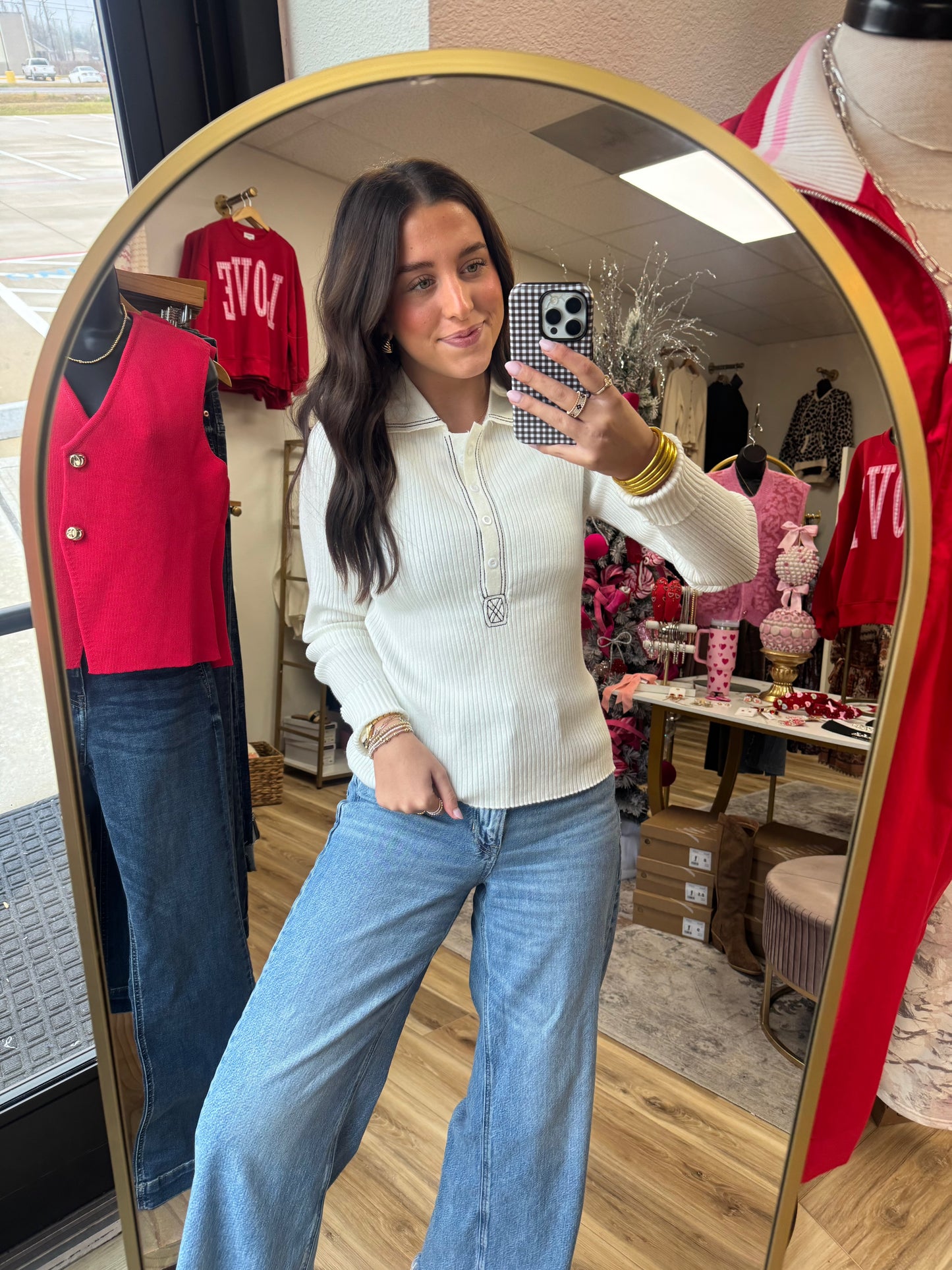 The Ivory Ribbed Top