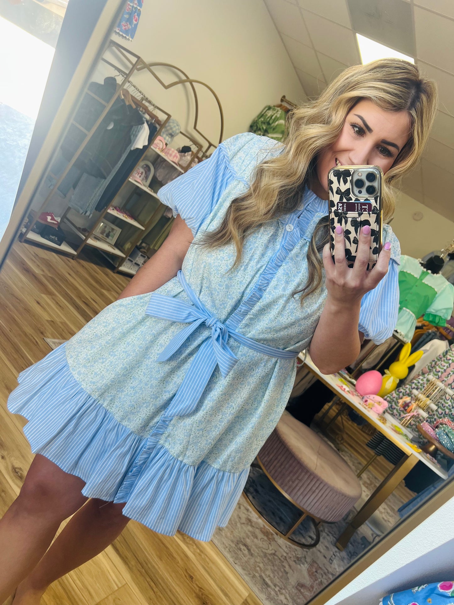 Baby Blues Floral Dress