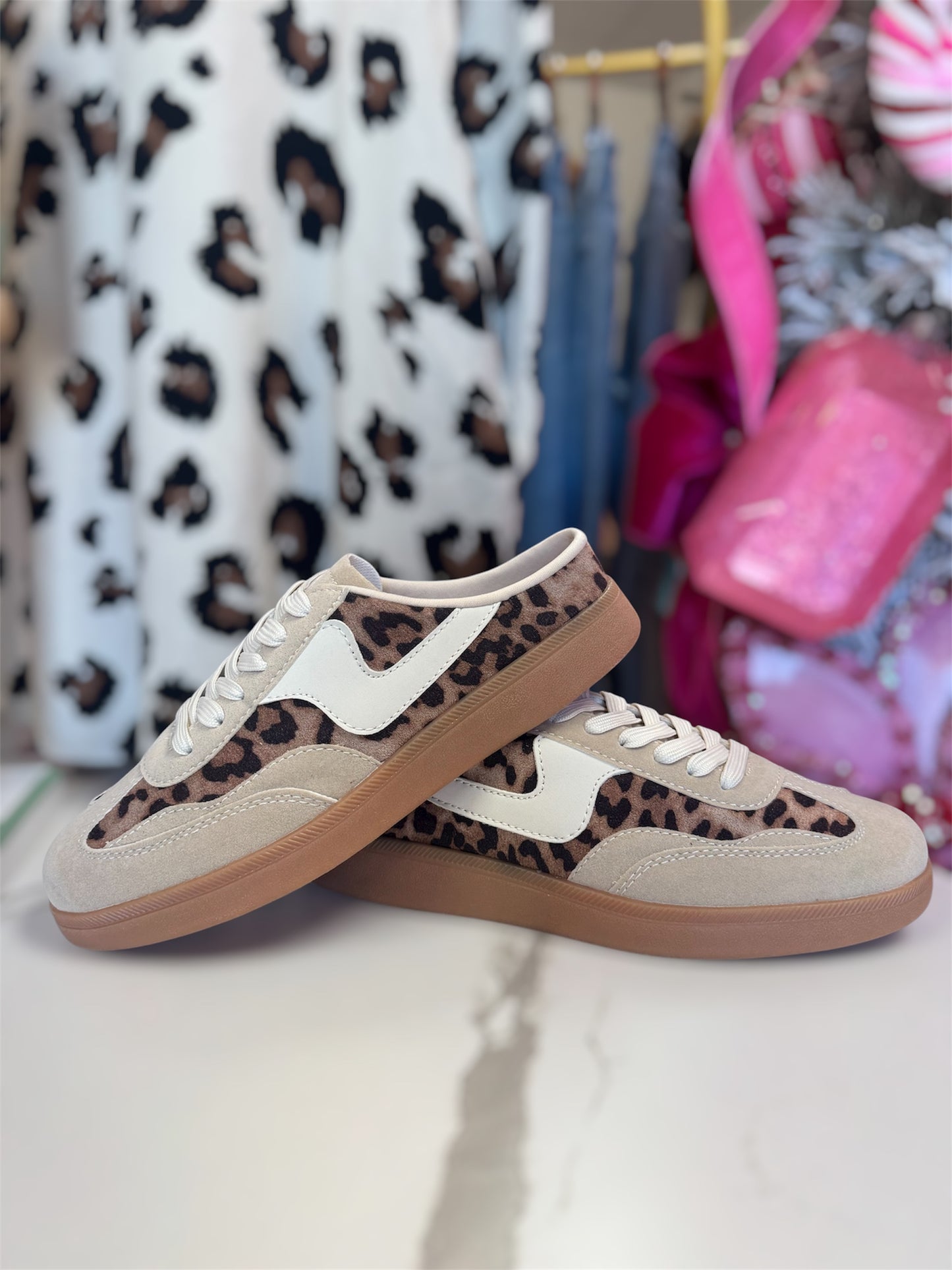 Leopard Slip On Sneakers