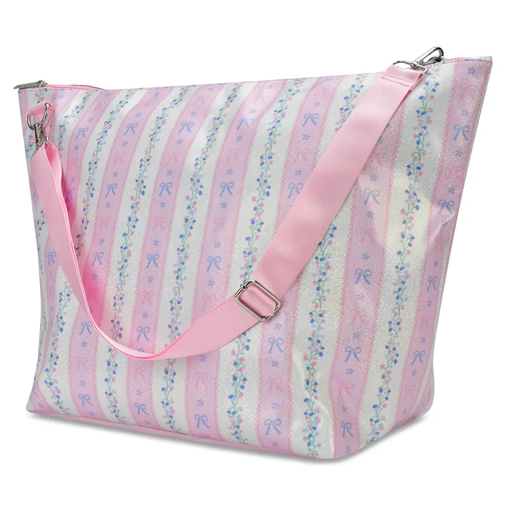 Shimmer Floral Stripes Weekender