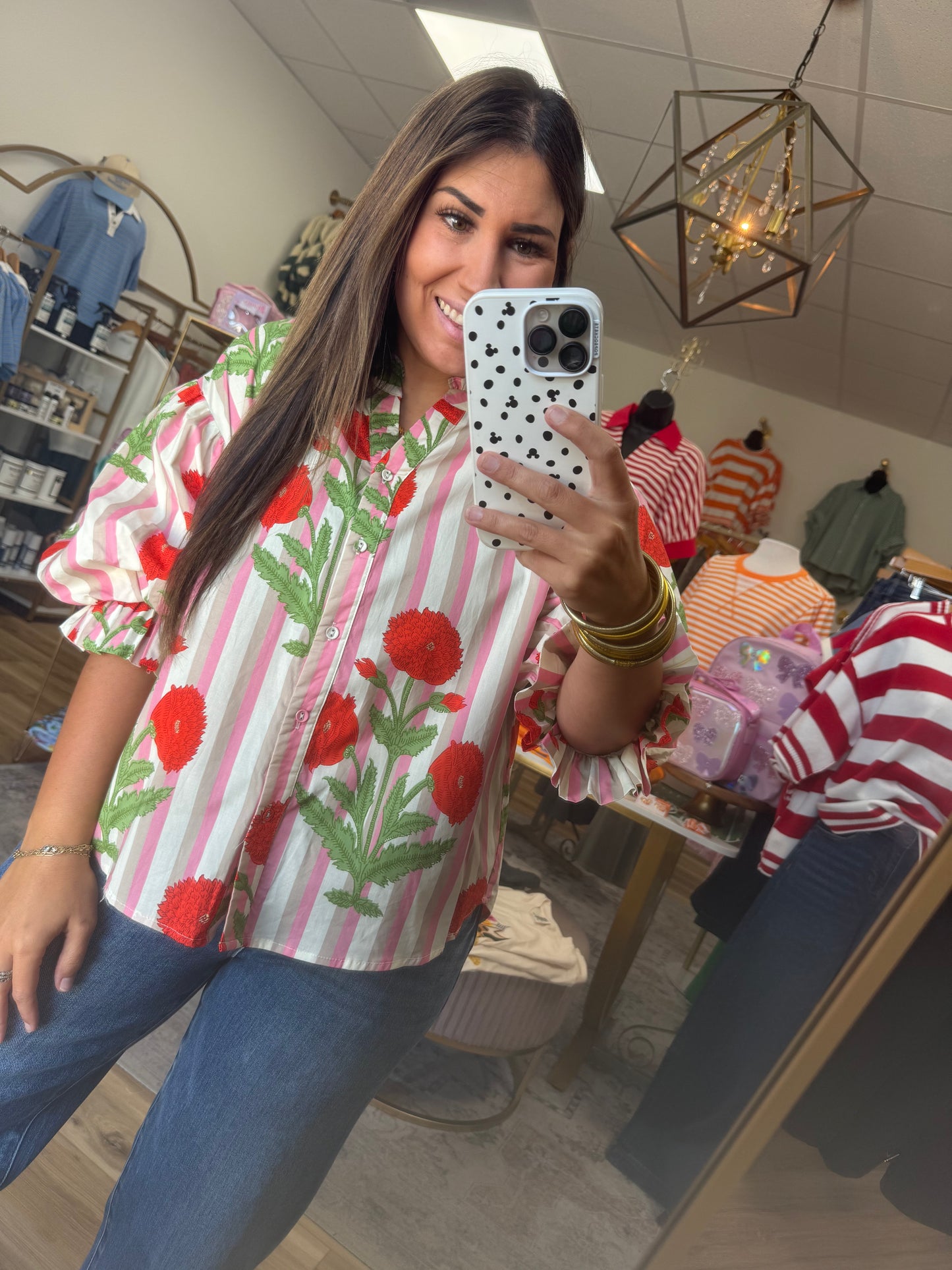 Blooming Stripe Top