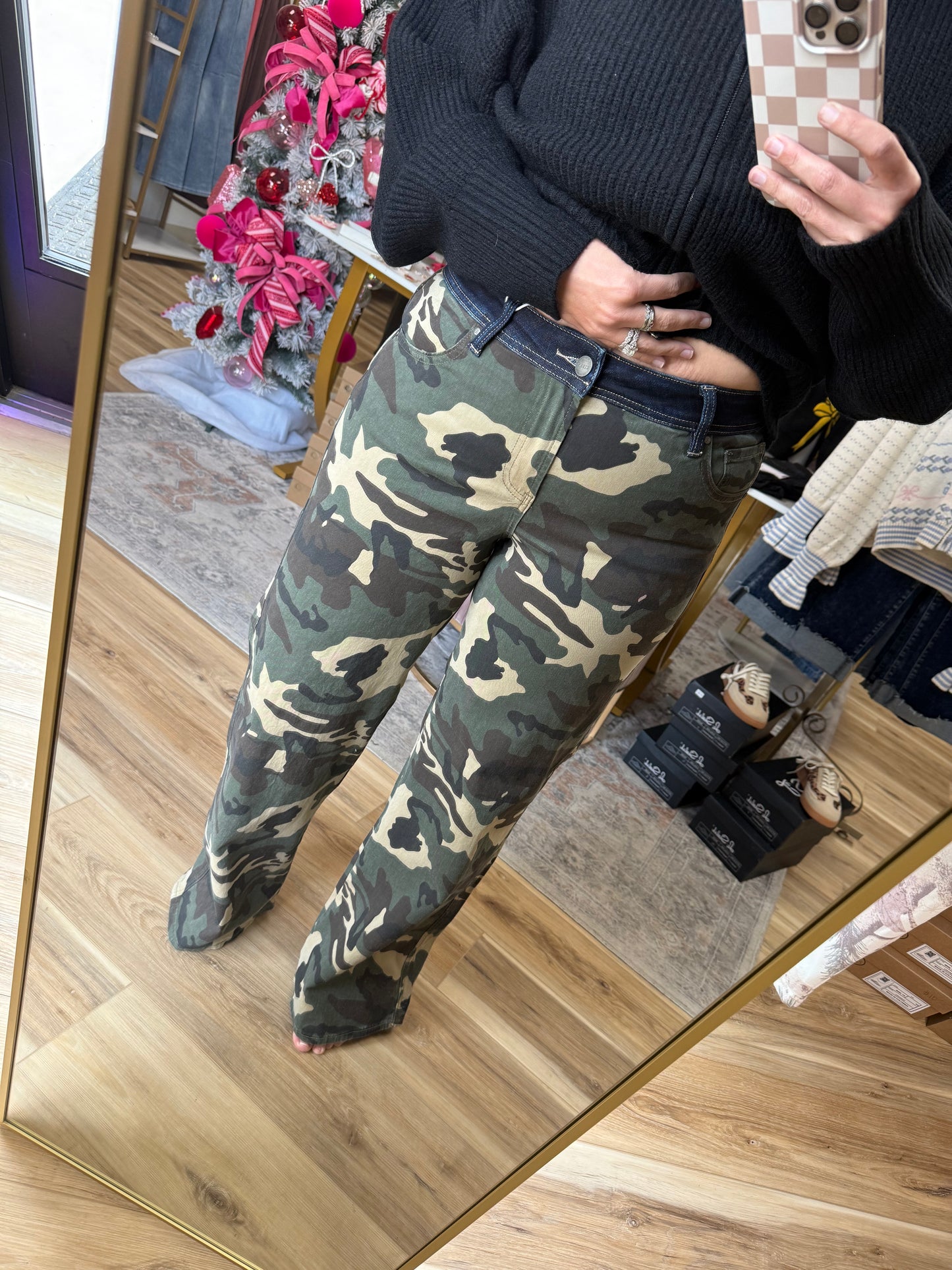Camo Denim Jeans