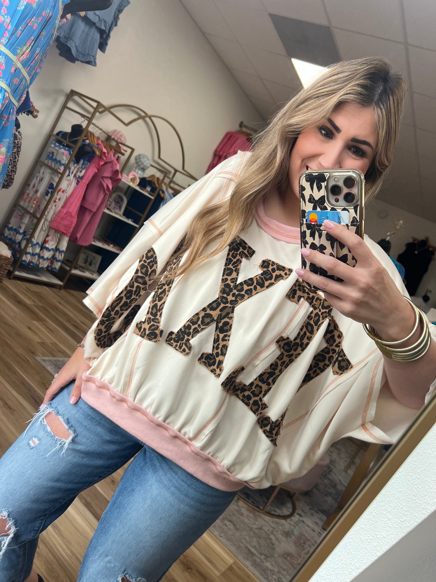Leopard Texas Top