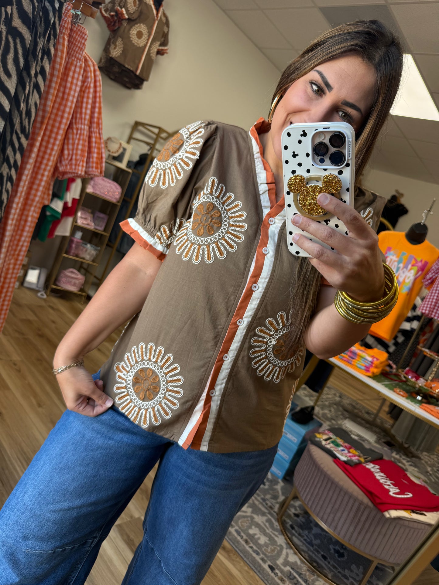 Autumn Flower Top
