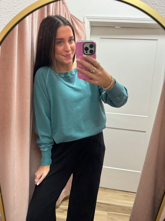 Dusty Teal Everyday Sweatshirt