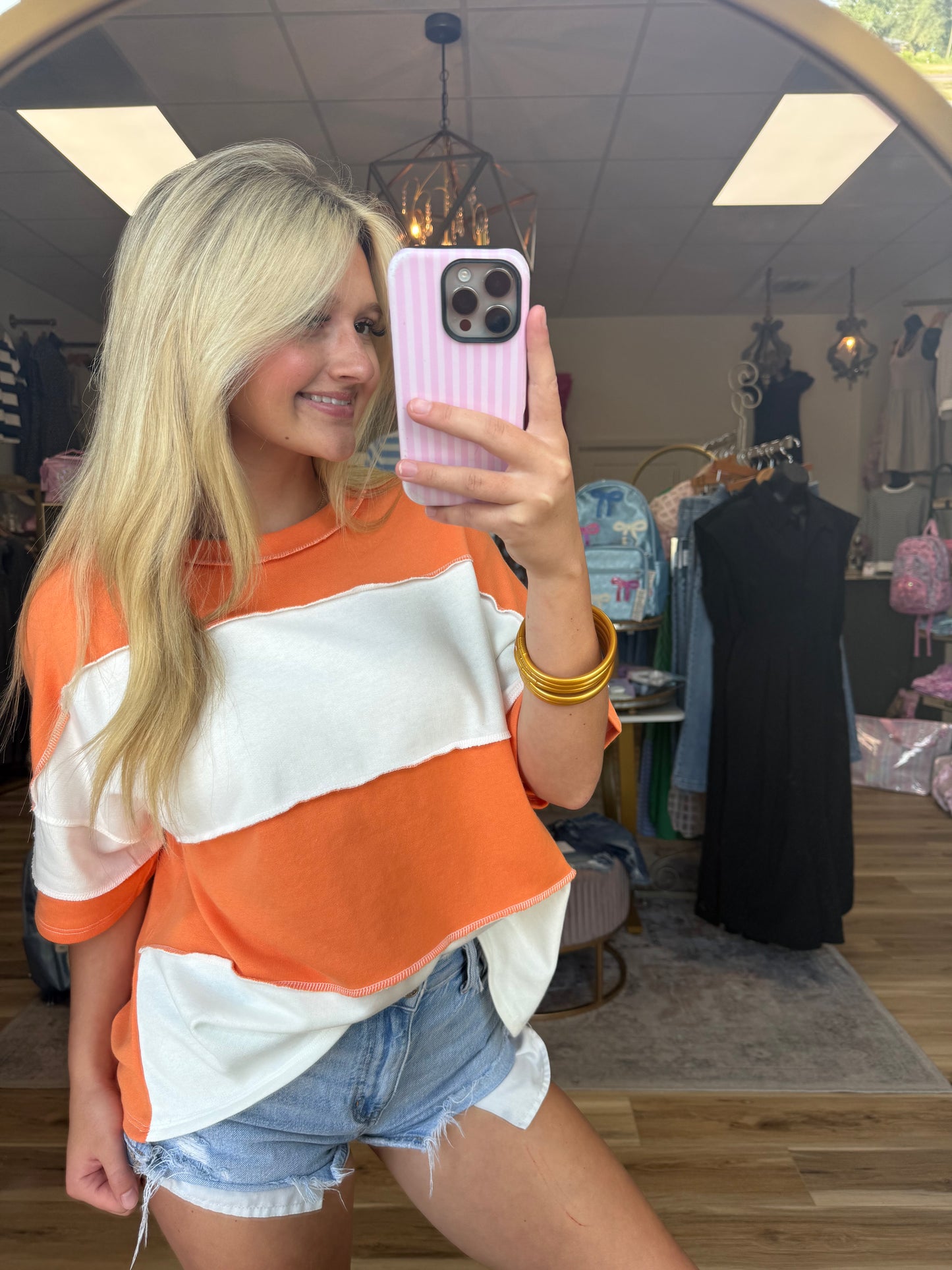 Orange/White Game-day Shirt