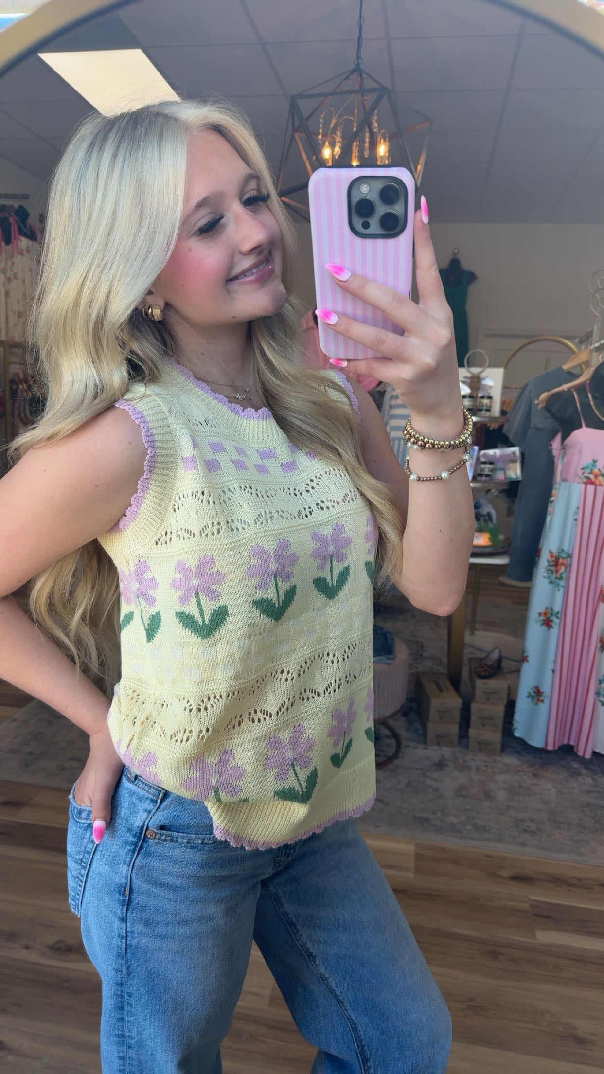 Yellow Spring Crochet Top