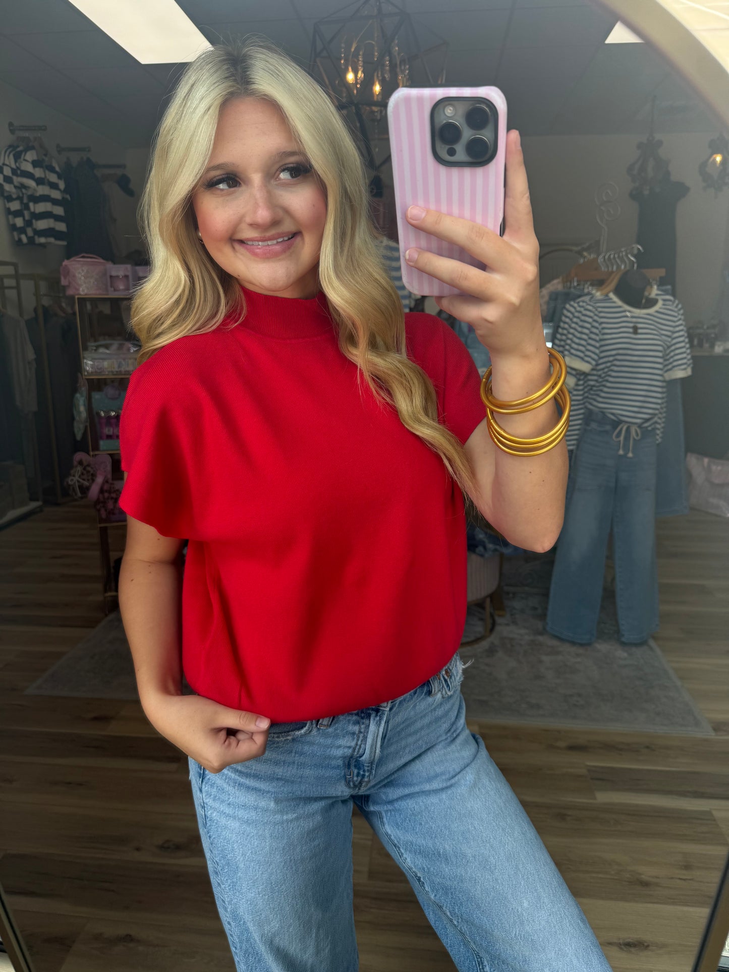 The Ruby Mock Neck Shirt