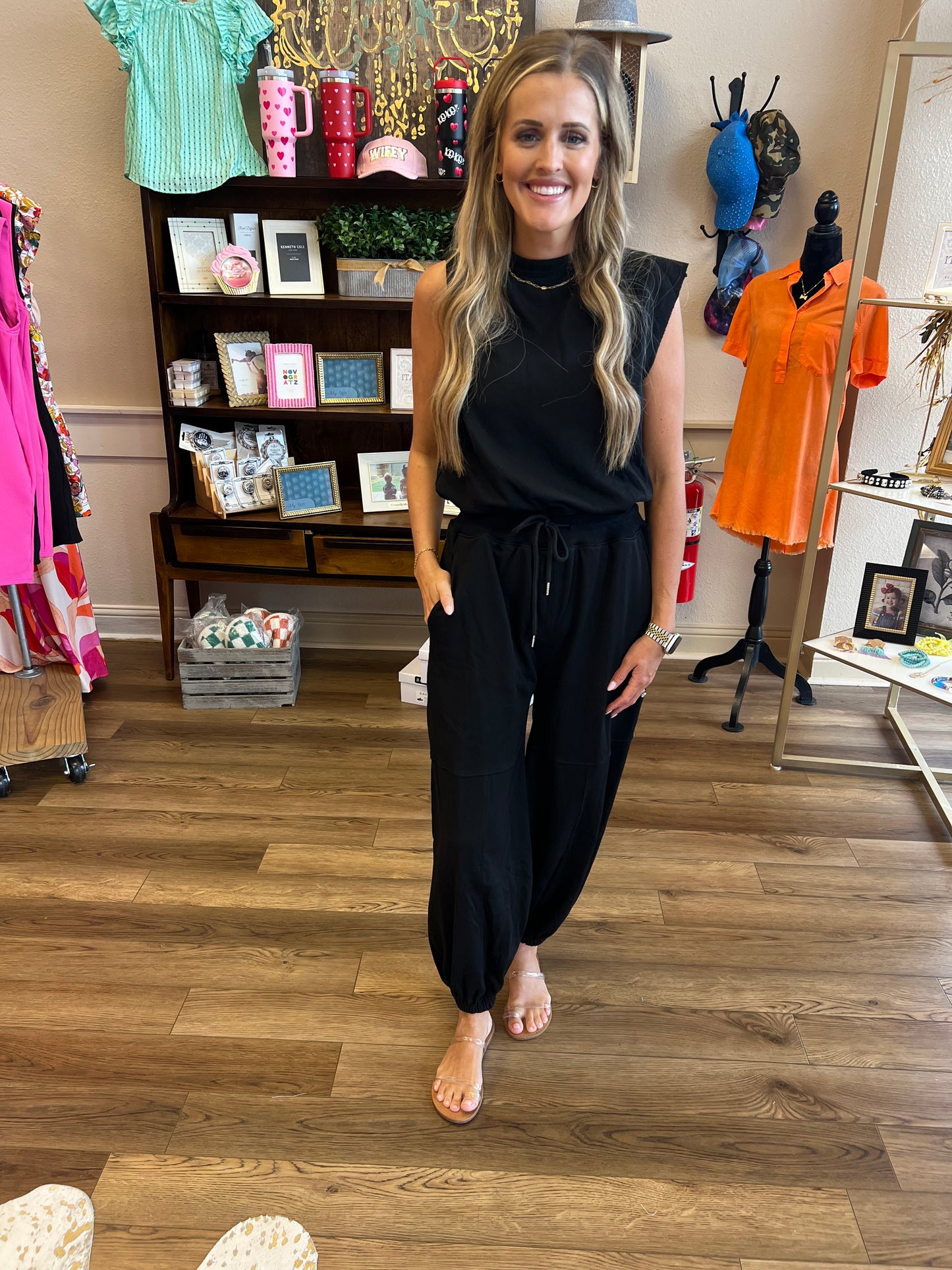 Black Open Back Jumpsuit