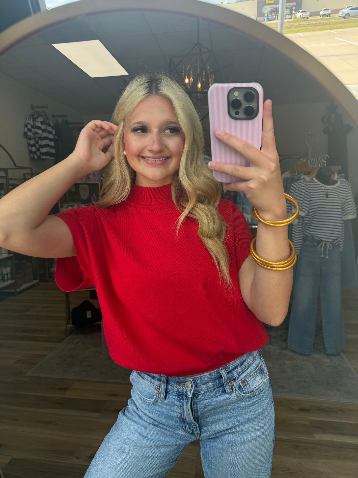 The Ruby Mock Neck Shirt