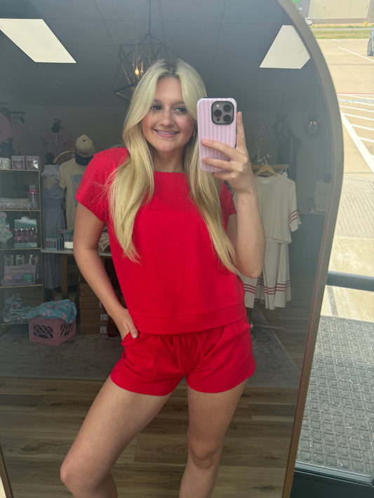 Red T-shirt Set
