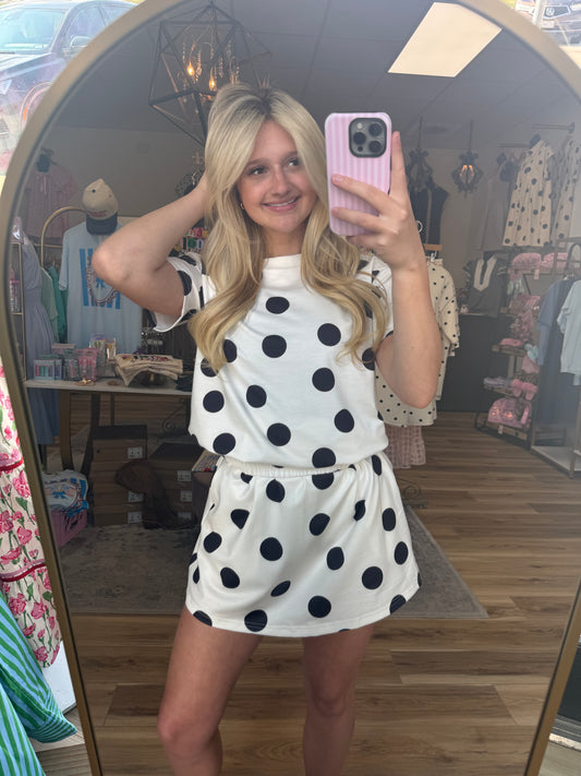 Dots For Days Skort Set