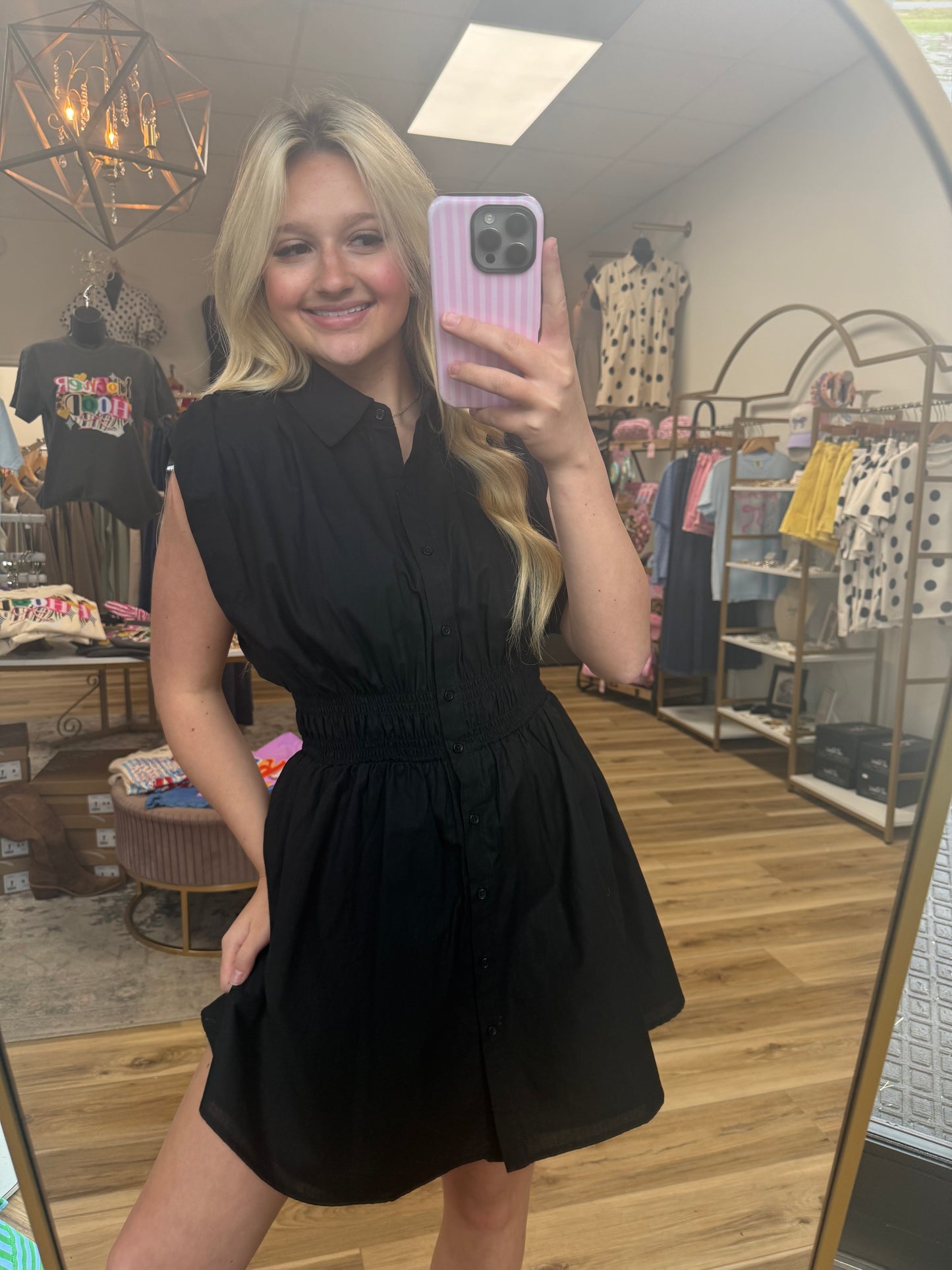 The Classic Black Midi Dress