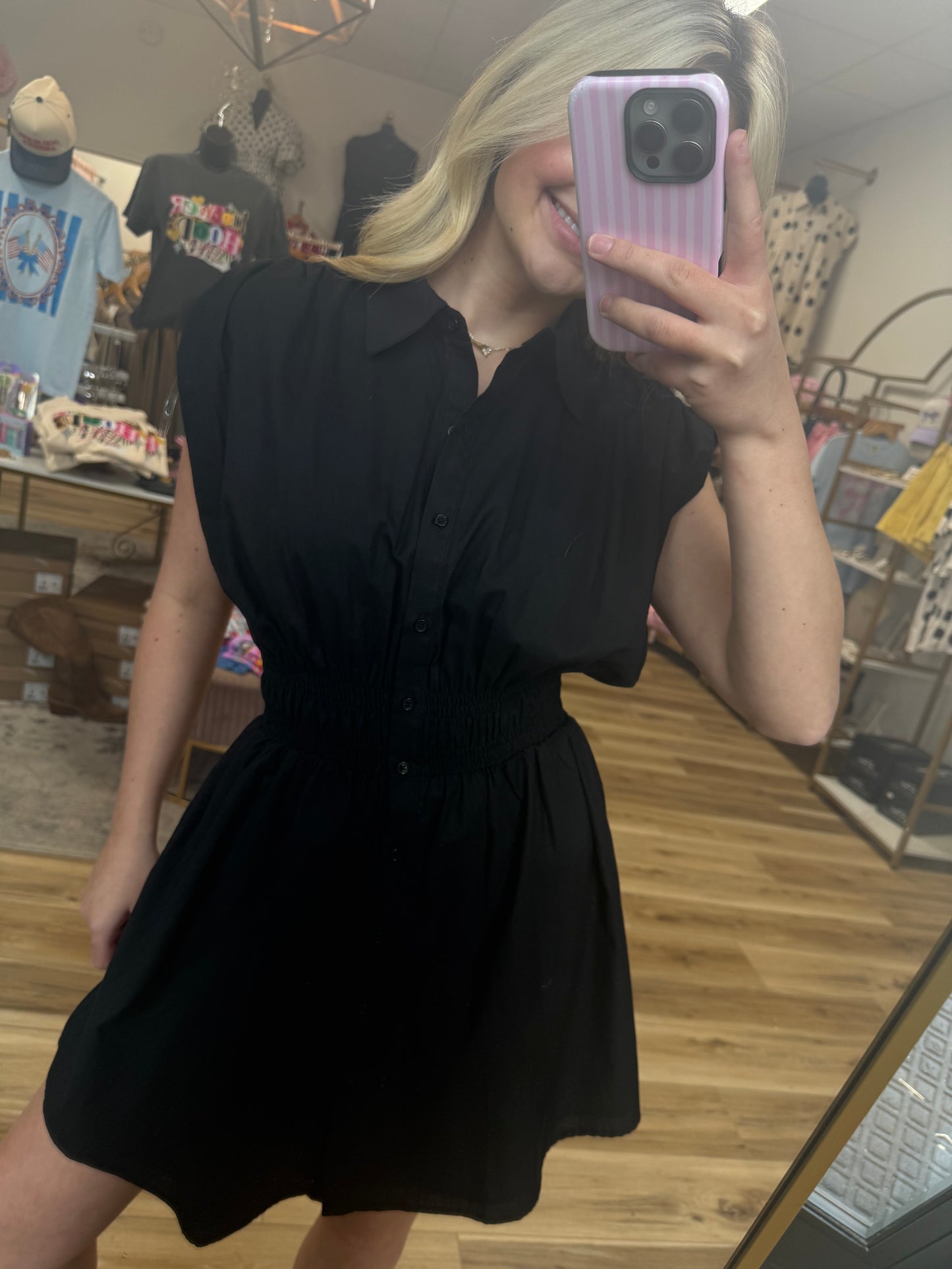 The Classic Black Midi Dress