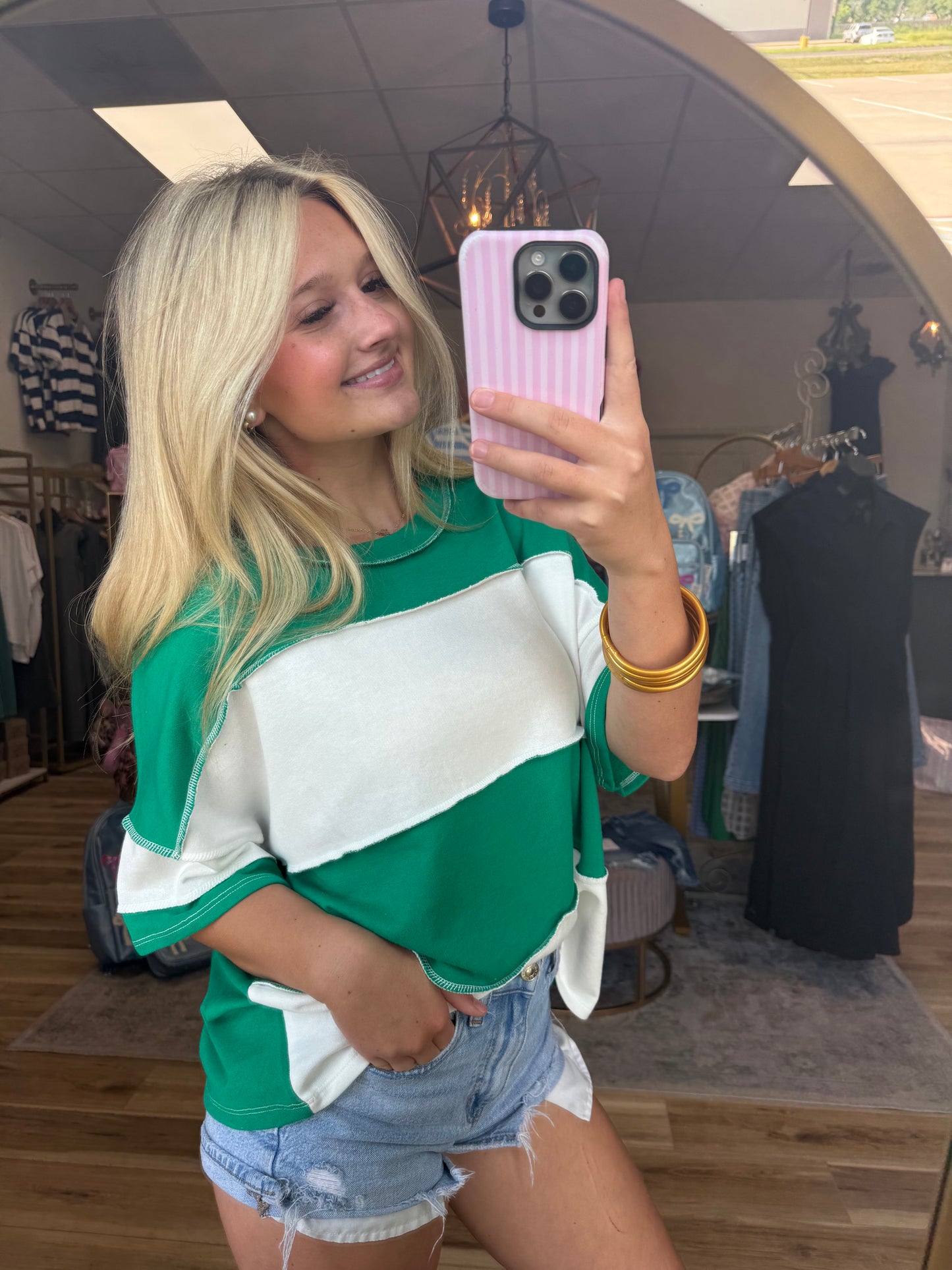 Green/White Game-day Shirt