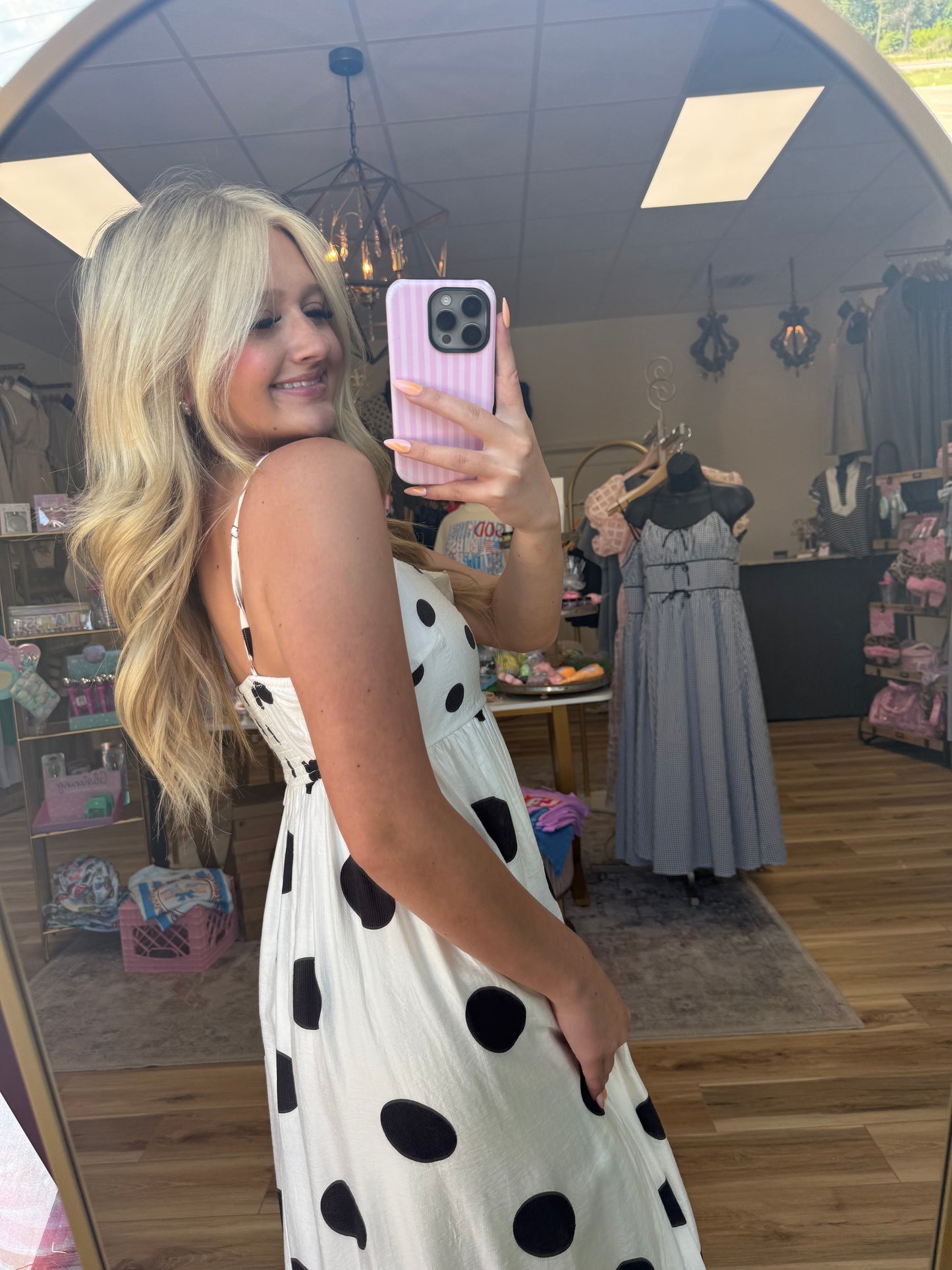 Polka Dot Maxi Dress