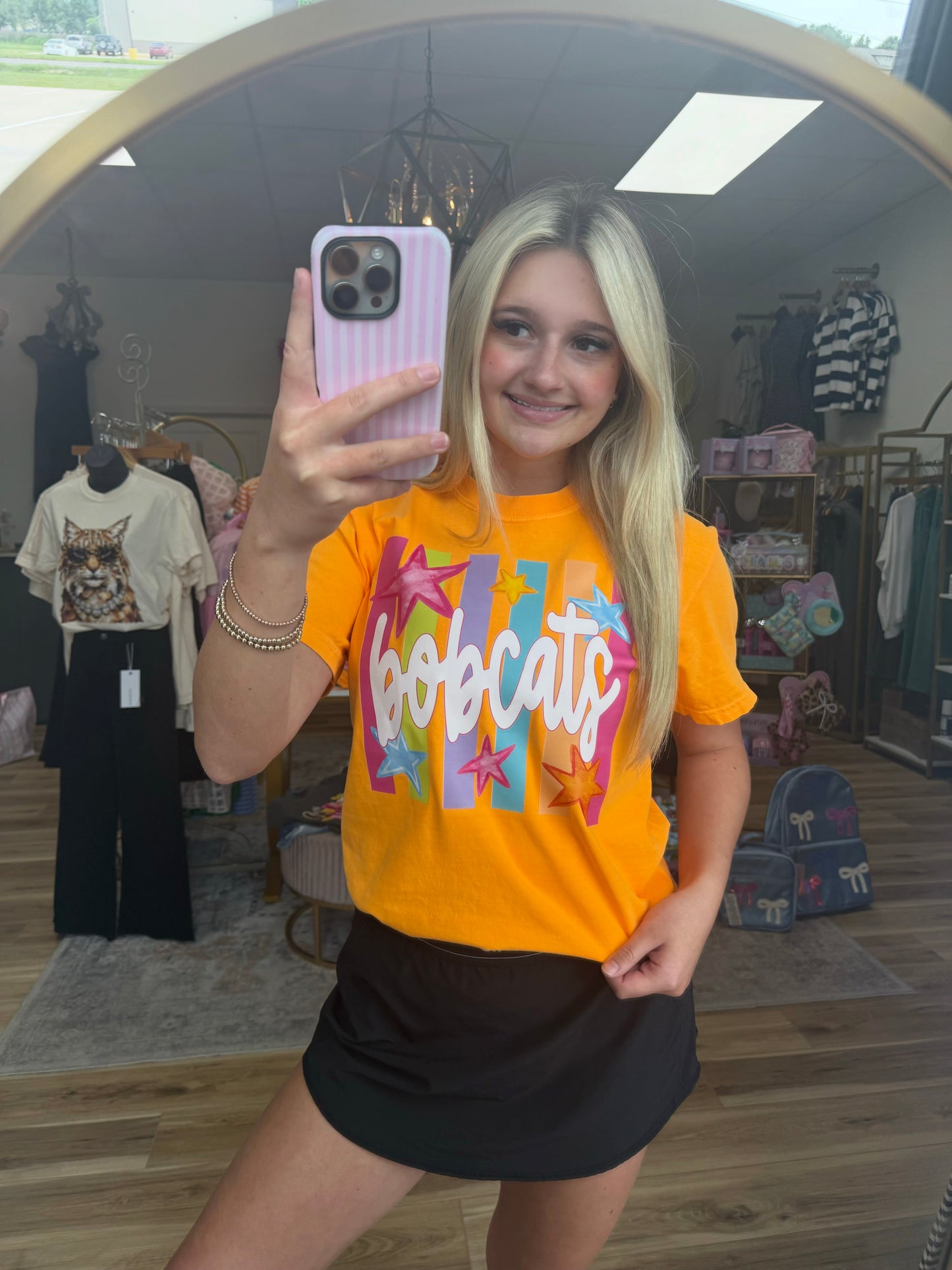 Stripes n Stars Bobcats Tee