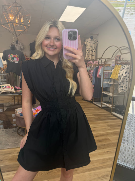 The Classic Black Midi Dress