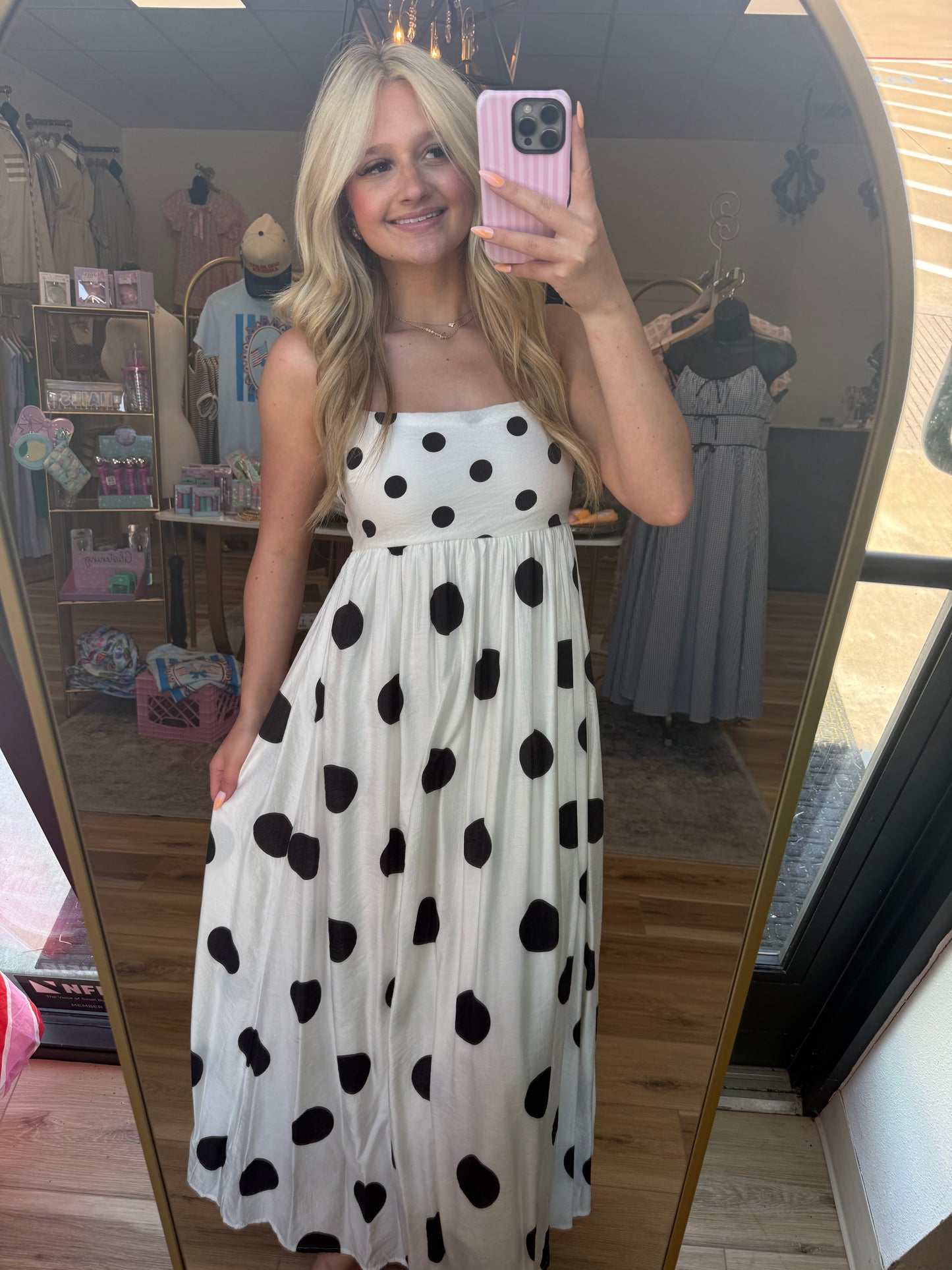 Polka Dot Maxi Dress