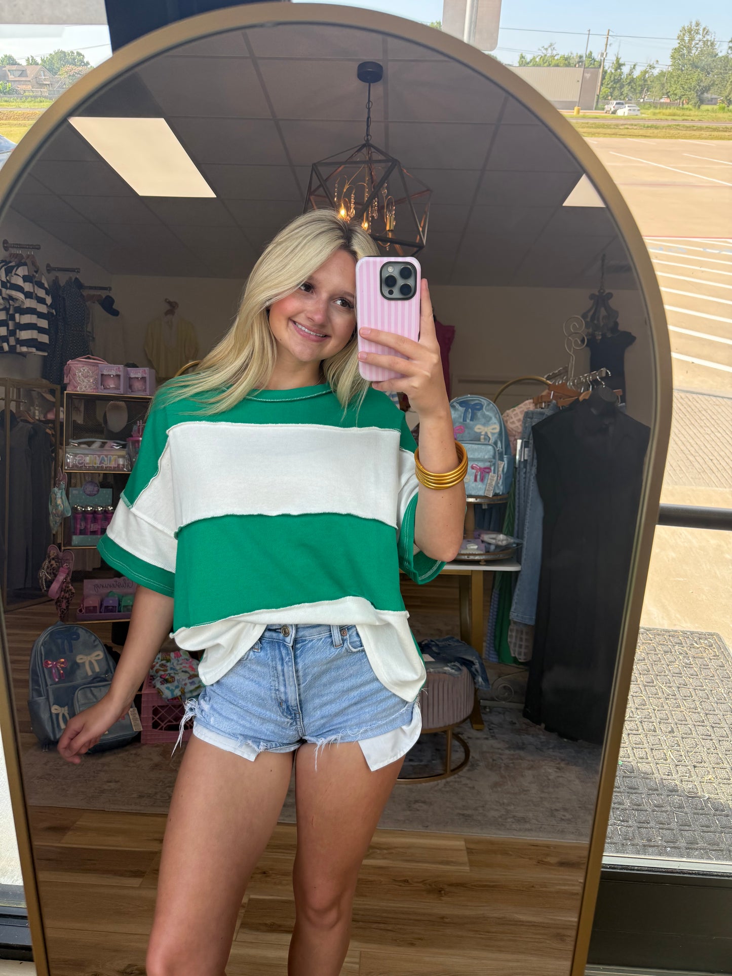 Green/White Game-day Shirt