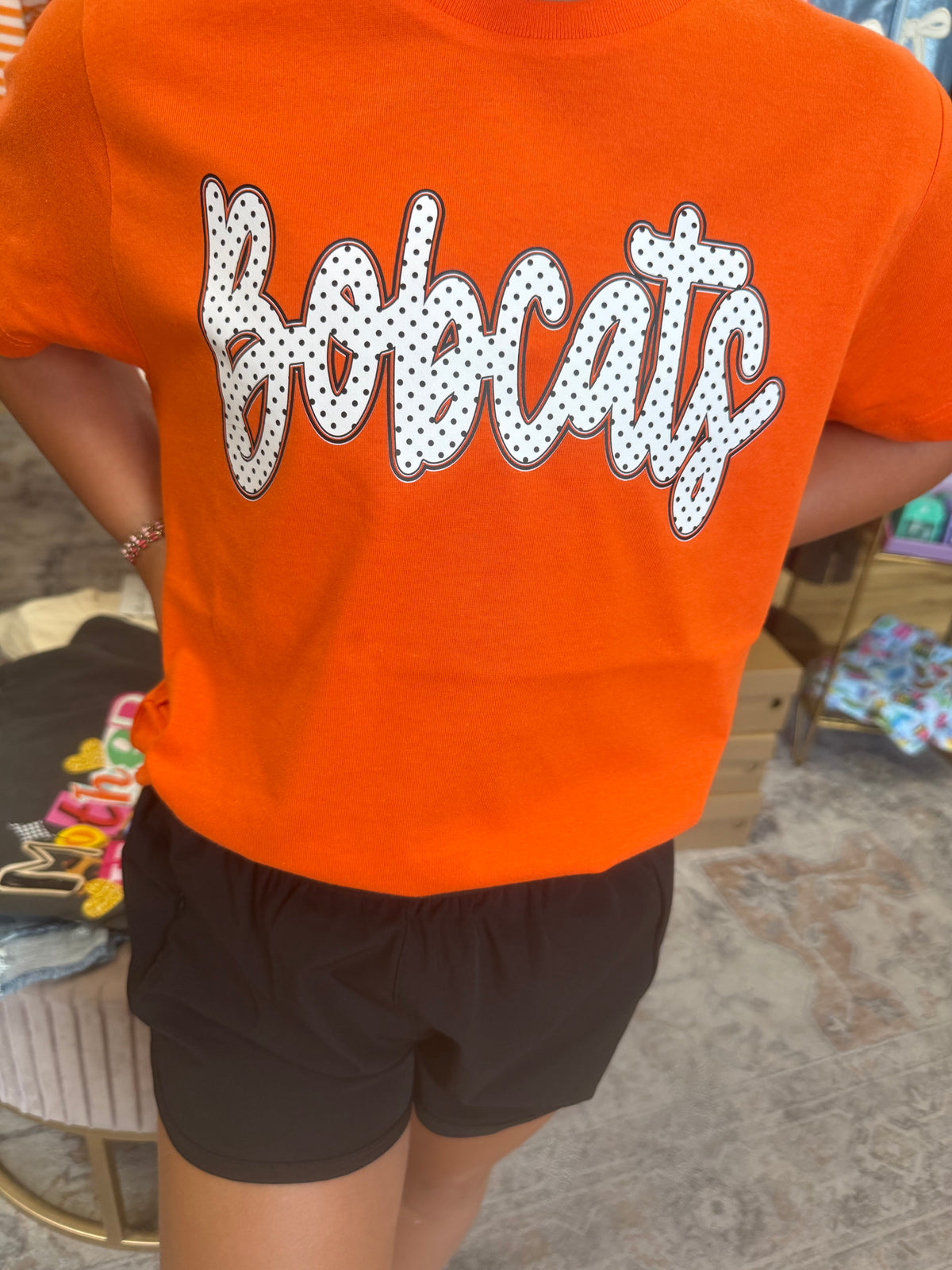 Polka Dot Bobcat YOUTH Tee