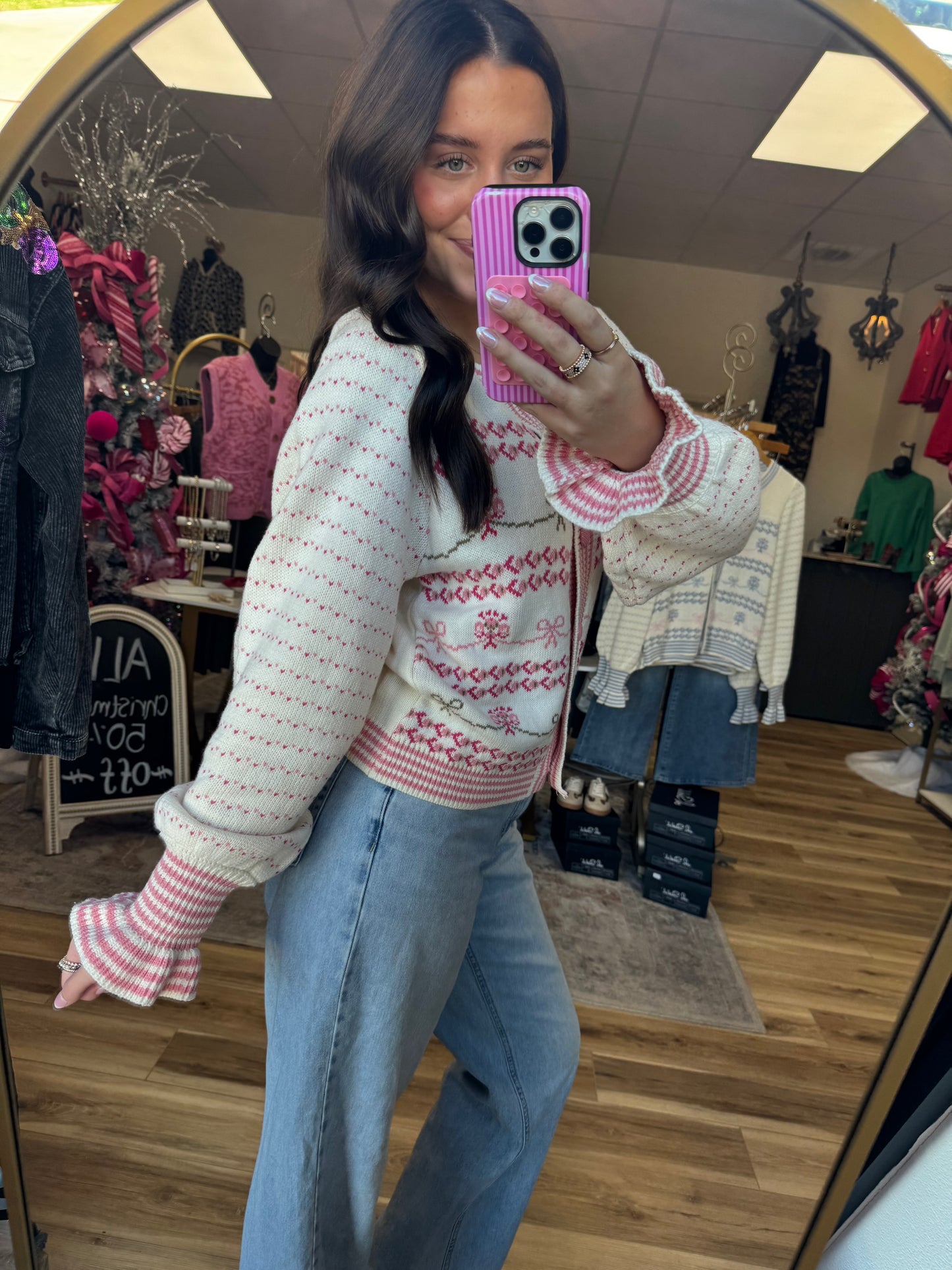 Sweet Little Things Cardigan (pink)