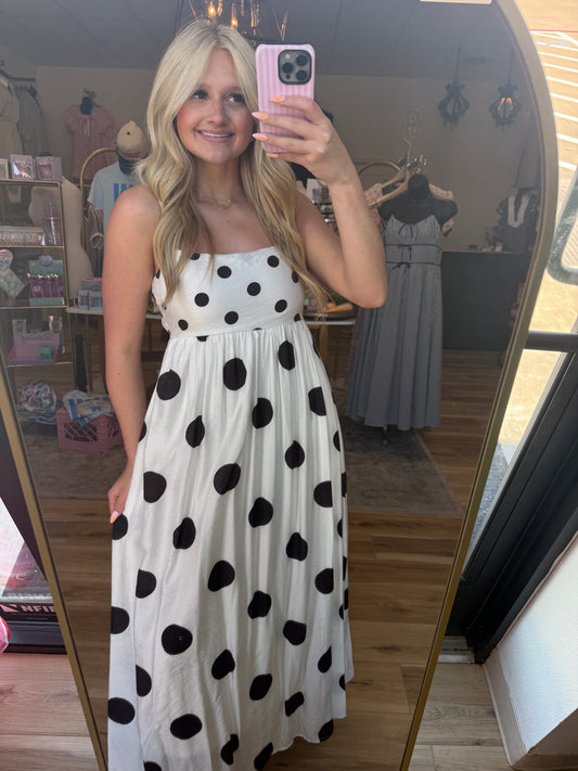 Polka Dot Maxi Dress