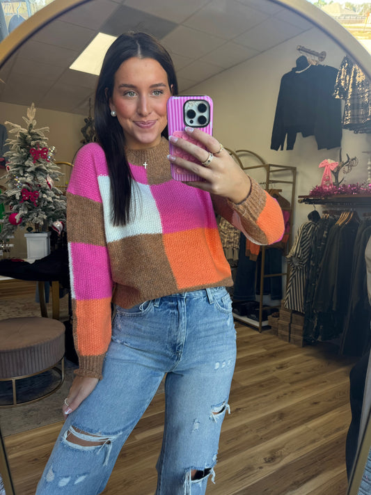 The Color Block Sweater