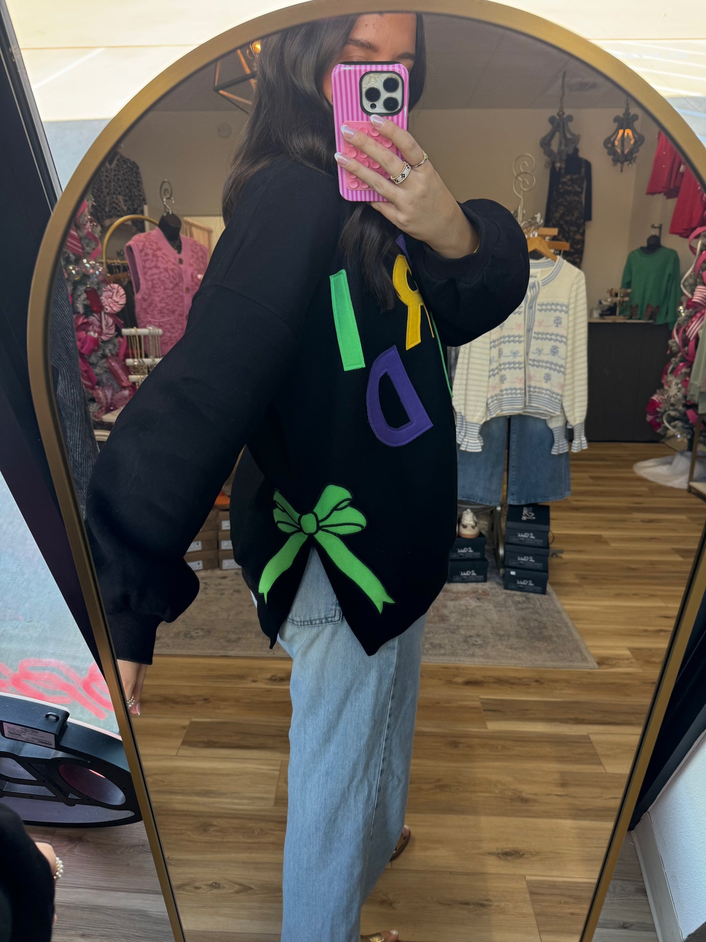 Mardi Gras Babe Sweatshirt (oversized)