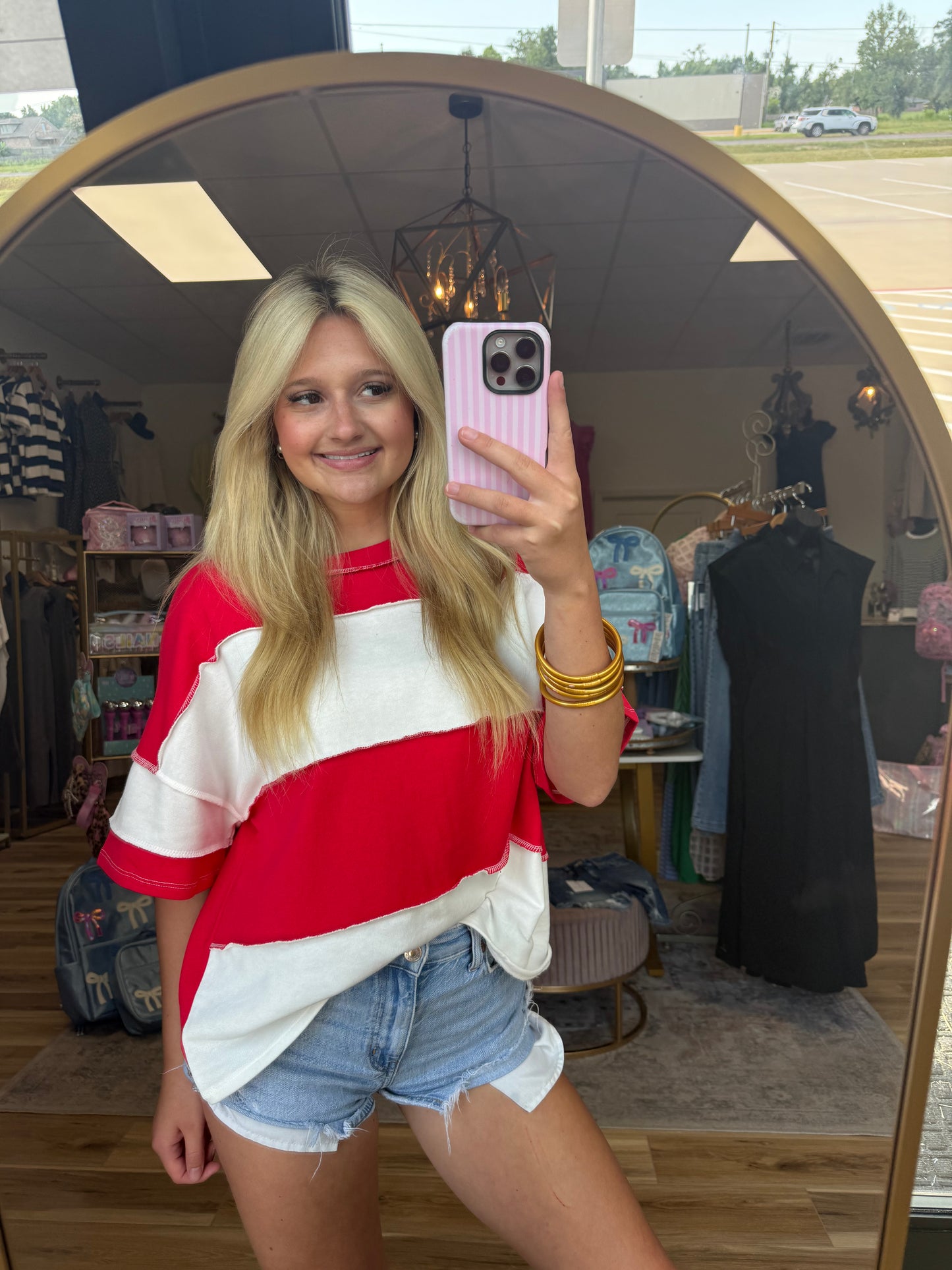 Red/White Game-day Shirt