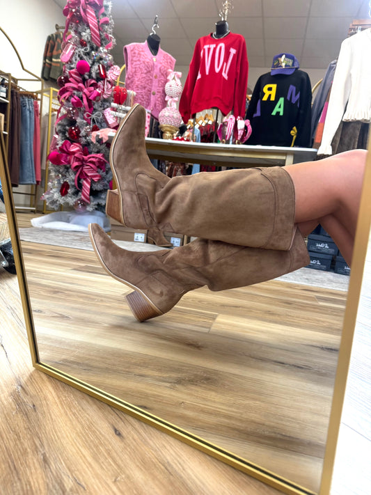 Cowgirl Up Suede Boots