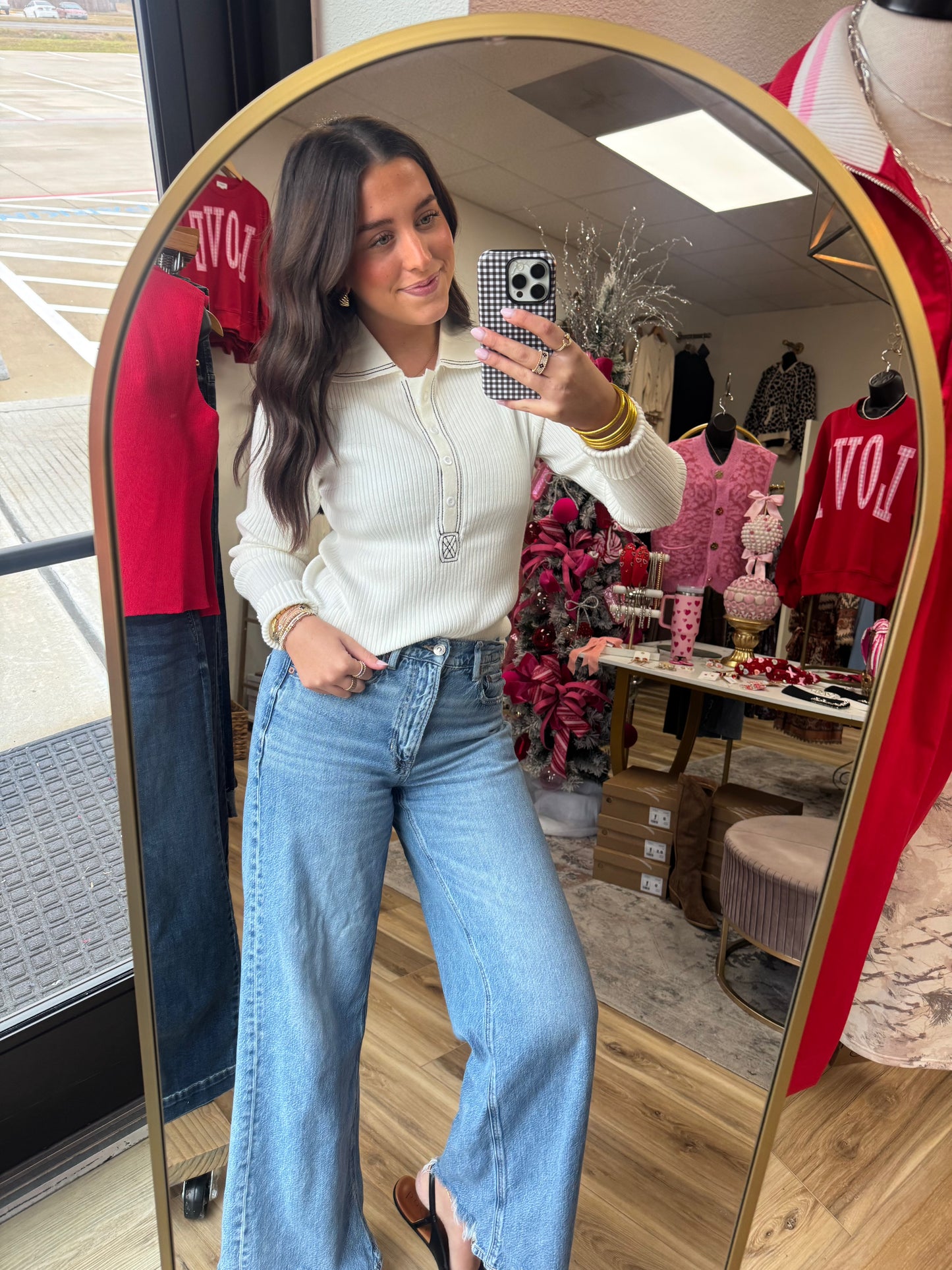 The Ivory Ribbed Top