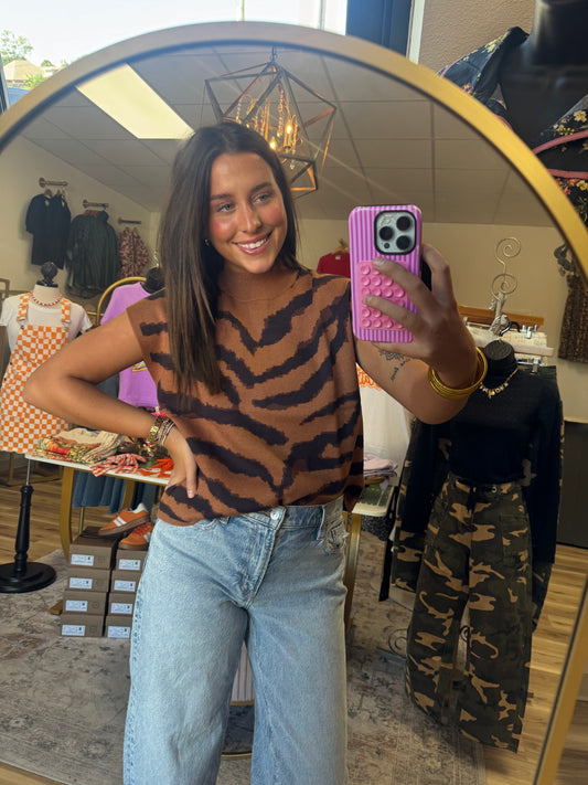 Animal Print Sweater
