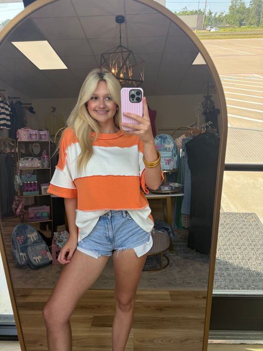 Orange/White Game-day Shirt