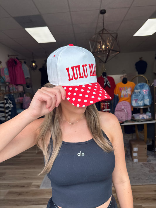 Red/White Polka Dot Hat