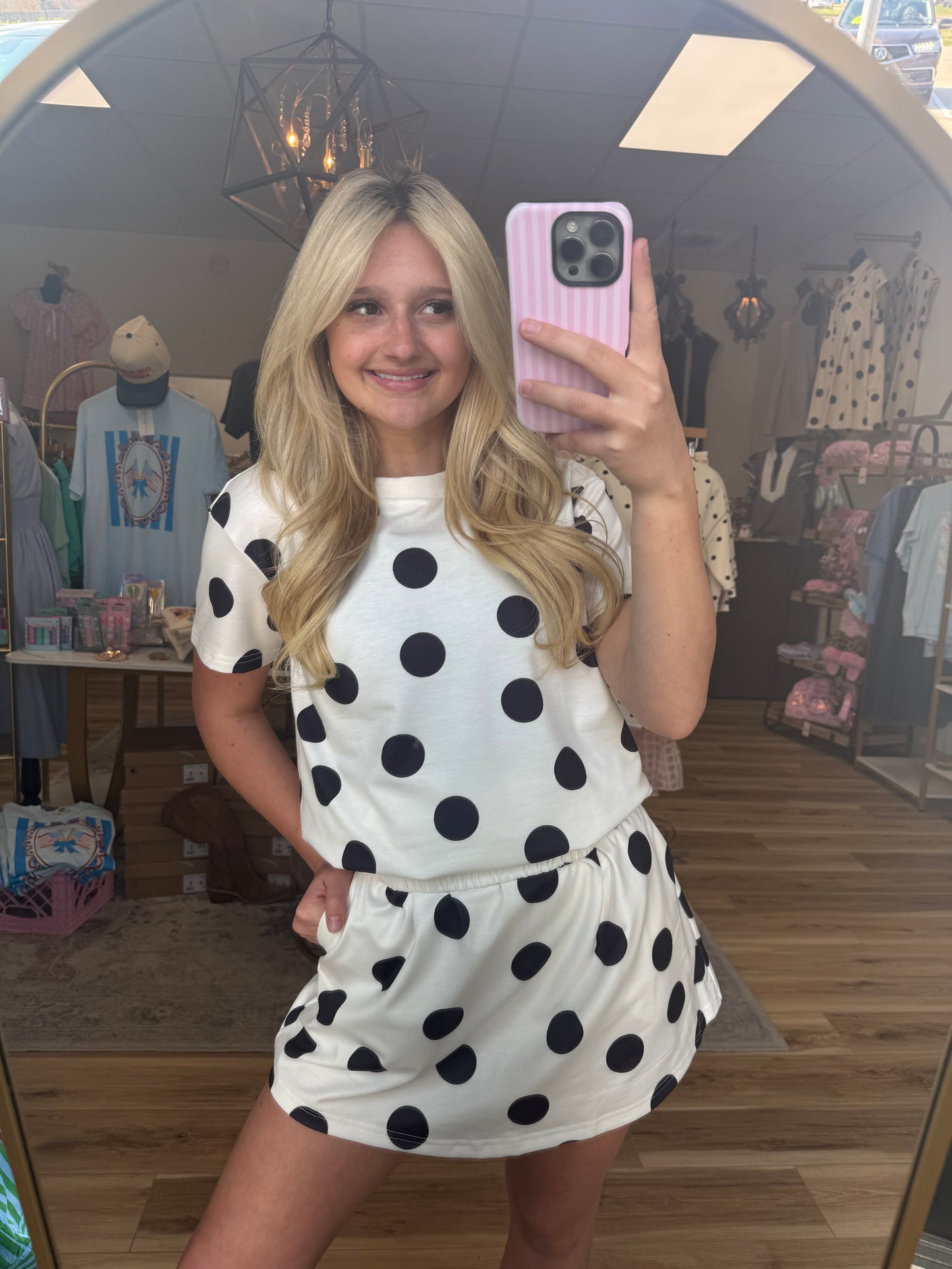 Dots For Days Skort Set