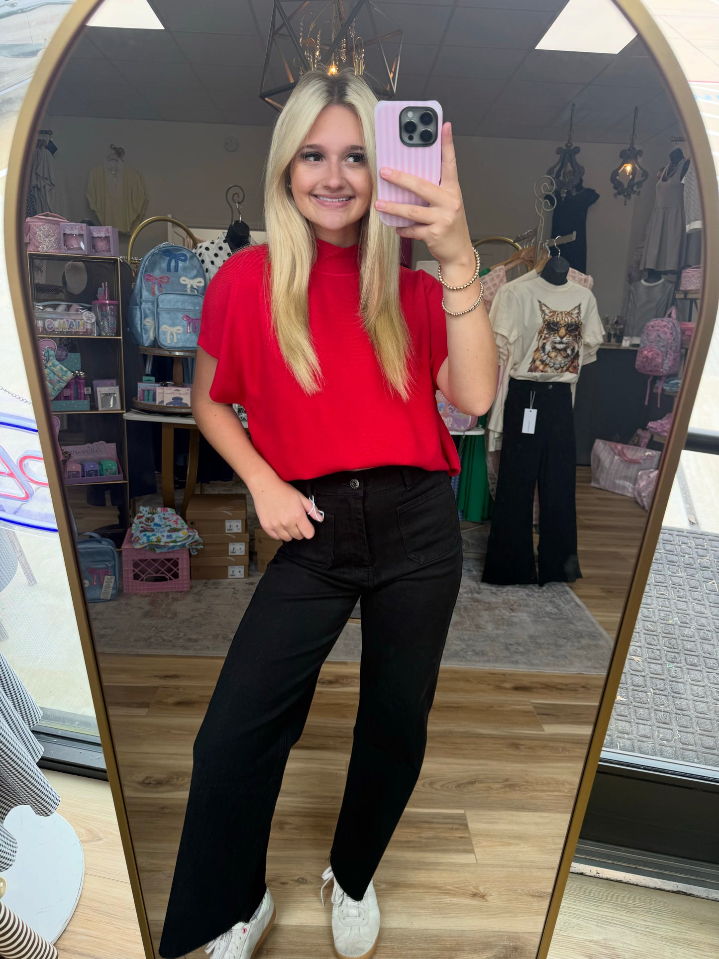 The Black High-rise Staple Jean