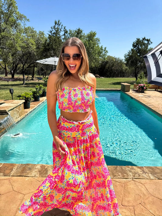 3 PCS Floral Swim Set