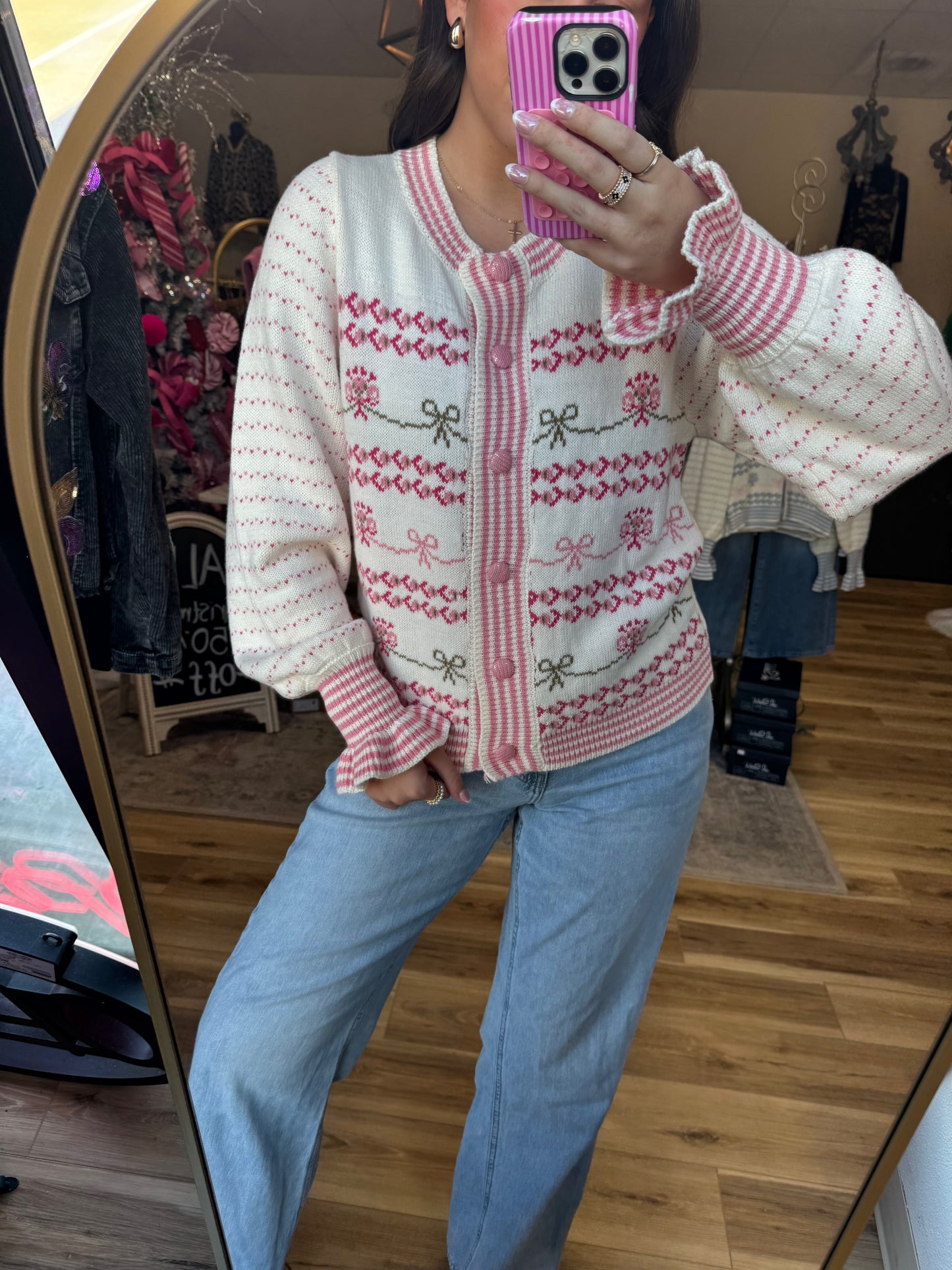 Sweet Little Things Cardigan (pink)