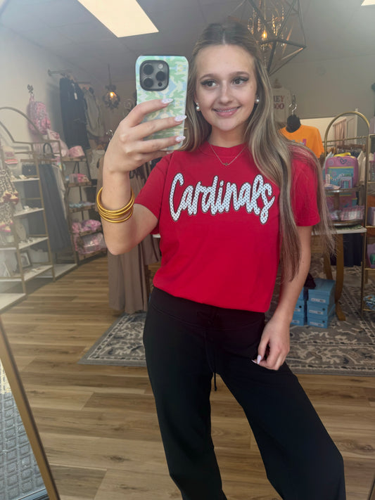 Cardinals Red/Polka Dot Game Day Tee