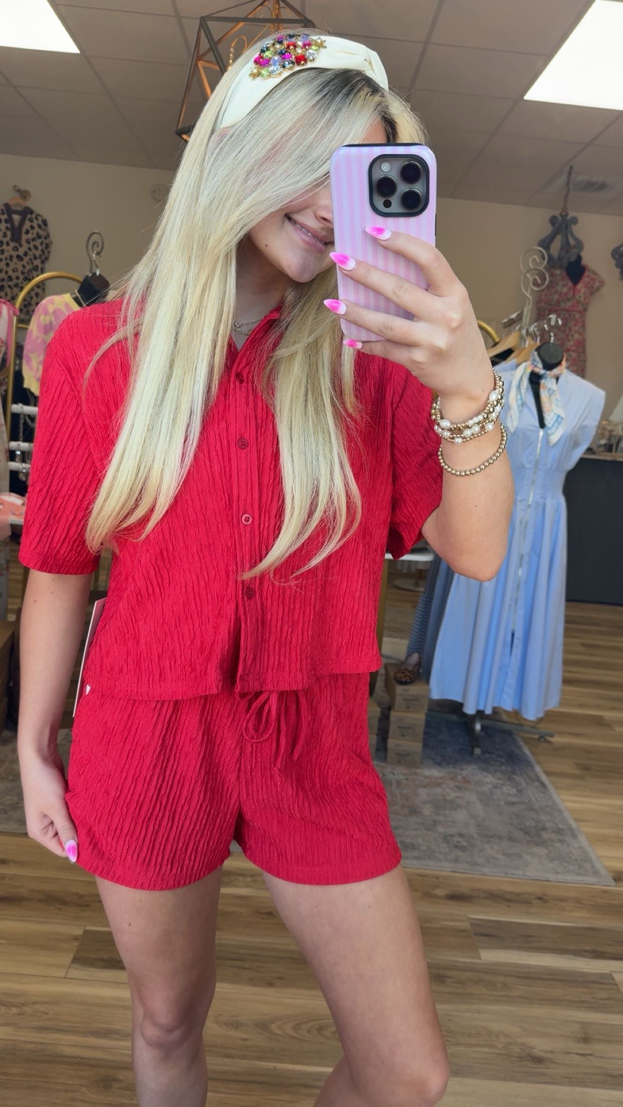 The Crinkle Red Set