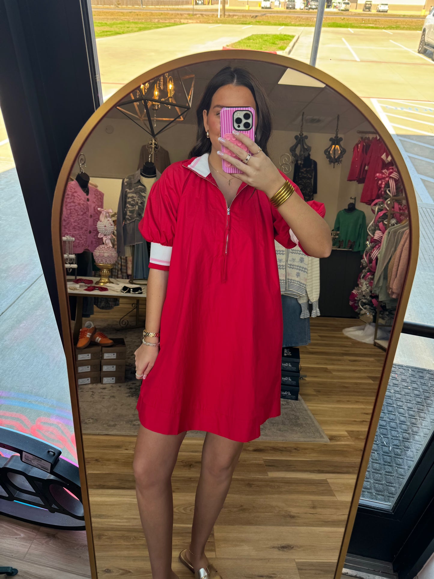 Be Mine Half Zip Dress