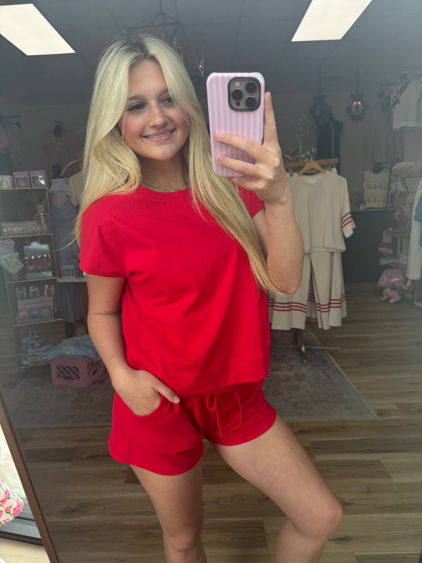 Red T-shirt Set