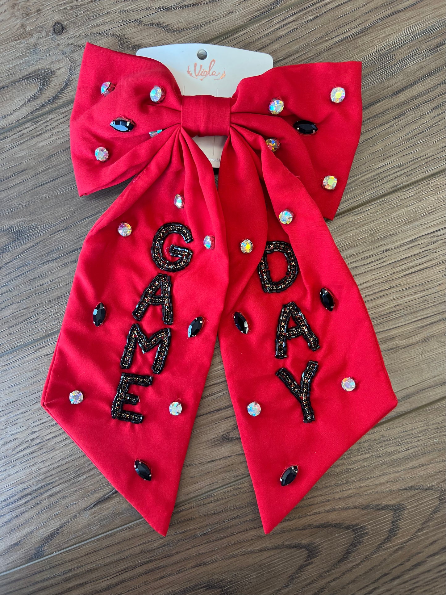 Red/Black Gameday Bow