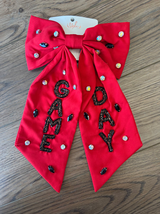 Red/Black Gameday Bow