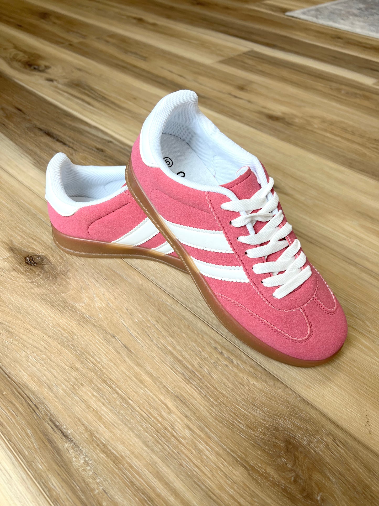 Pink Stripe Sneakers