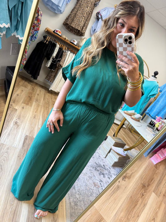 Green Pant Set
