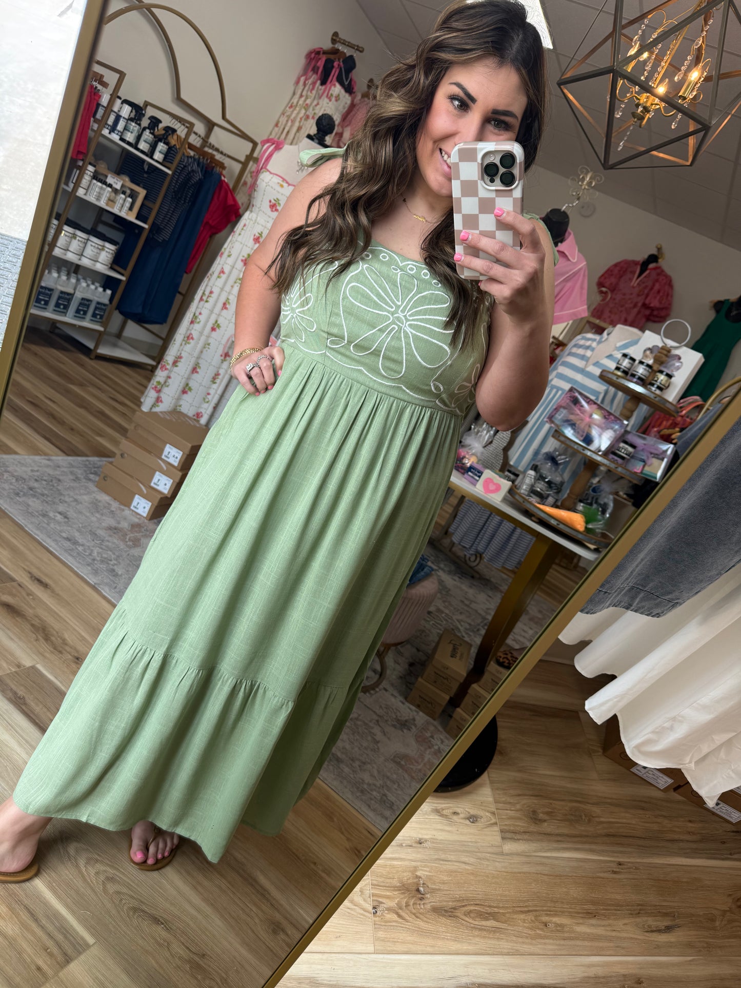 Sage Green Maxi Dress