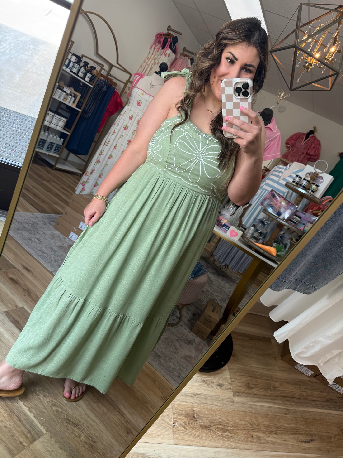 Sage Green Maxi Dress